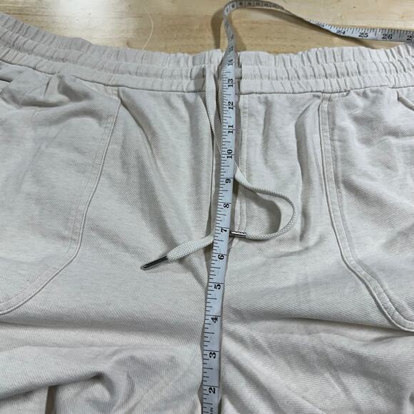 Athleta Farallon Heathered Wide Leg Crop Oatmeal Women's Size 26 New Without Tag - Picture 8 of 9